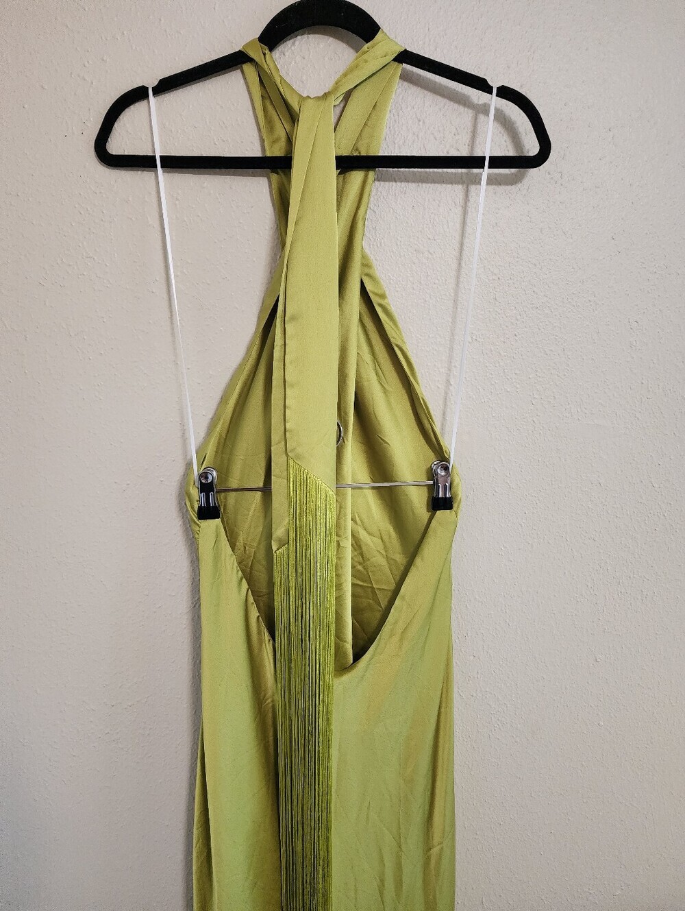 Show Me Your MuMu Lime Green Fringe Maxi Dress - Picture 10 of 10